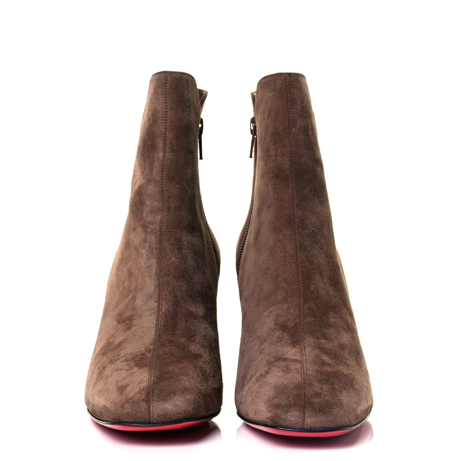 Christian Louboutin Veau Velours Tiagadaboot 70 Ankle Boots 40 Cognac 2 of 7