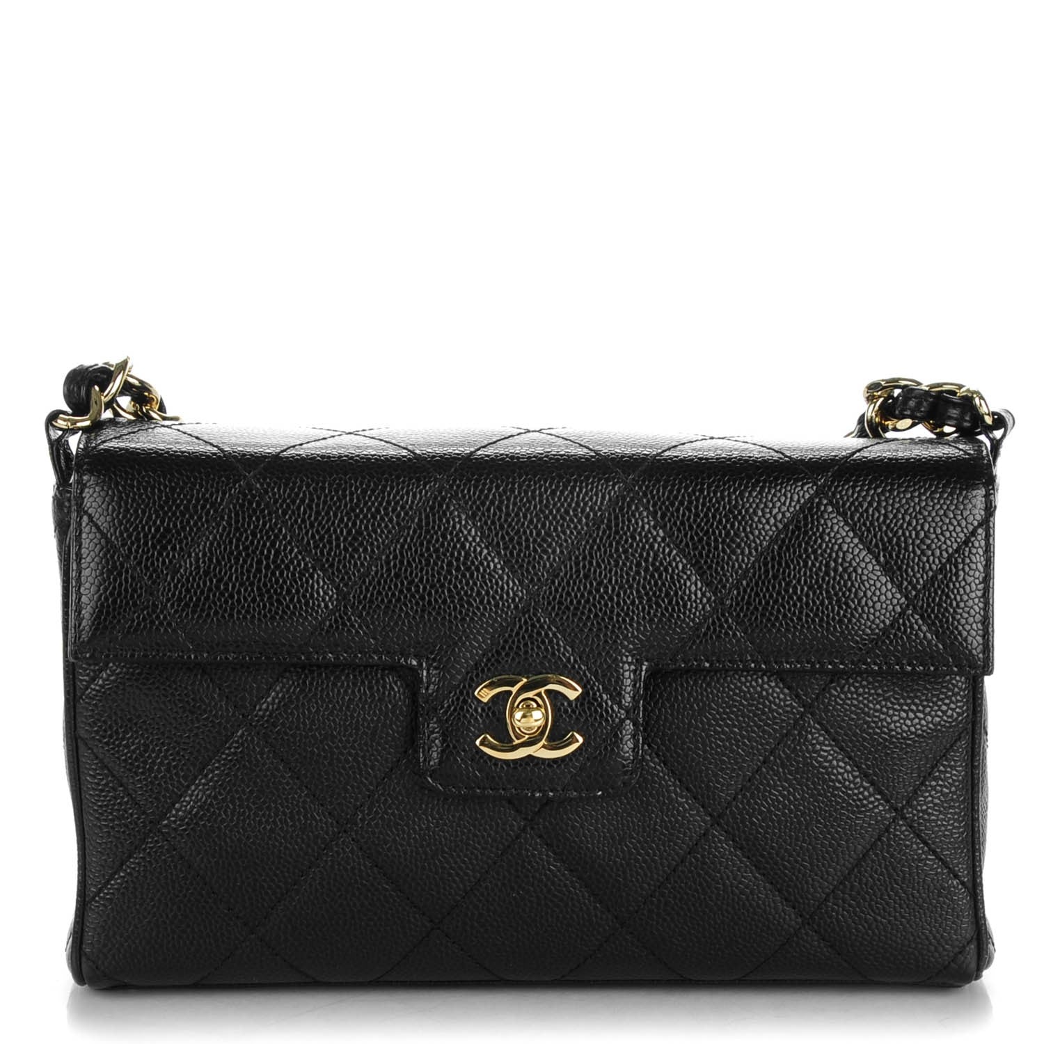 Chanel Caviar Quilted Medium Single Flap Black 1 of 8