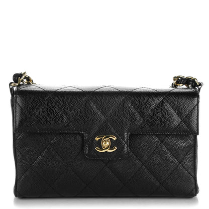 Chanel Caviar Quilted Medium Single Flap Black 1 of 8