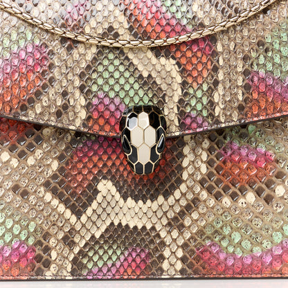 Bulgari Elaphe Serpenti Forever Crossbody Bag Pink Multicolor 8 of 10