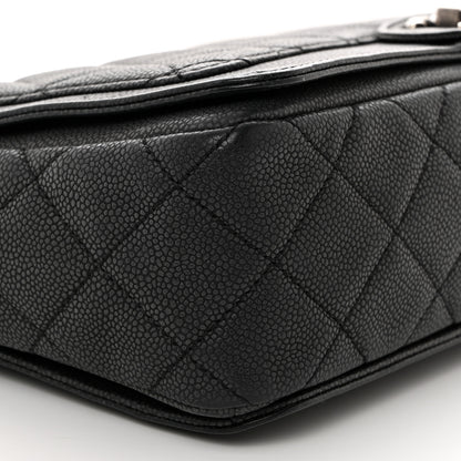 Chanel Washed Caviar Quilted Large Turn Around Ligne Flap Grey 9 of 10