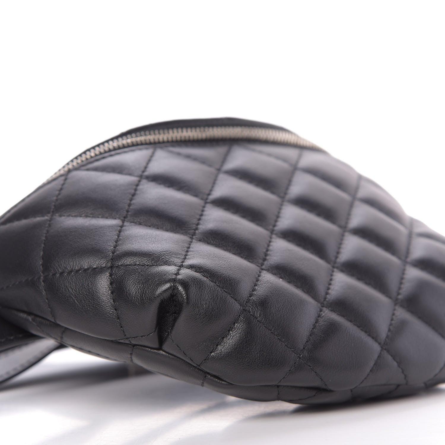 Chanel Calfskin Quilted Waist Belt Bag Black 6 of 9