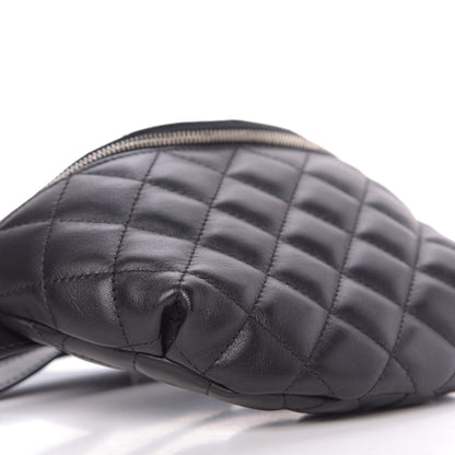 Chanel Calfskin Quilted Waist Belt Bag Black 6 of 9