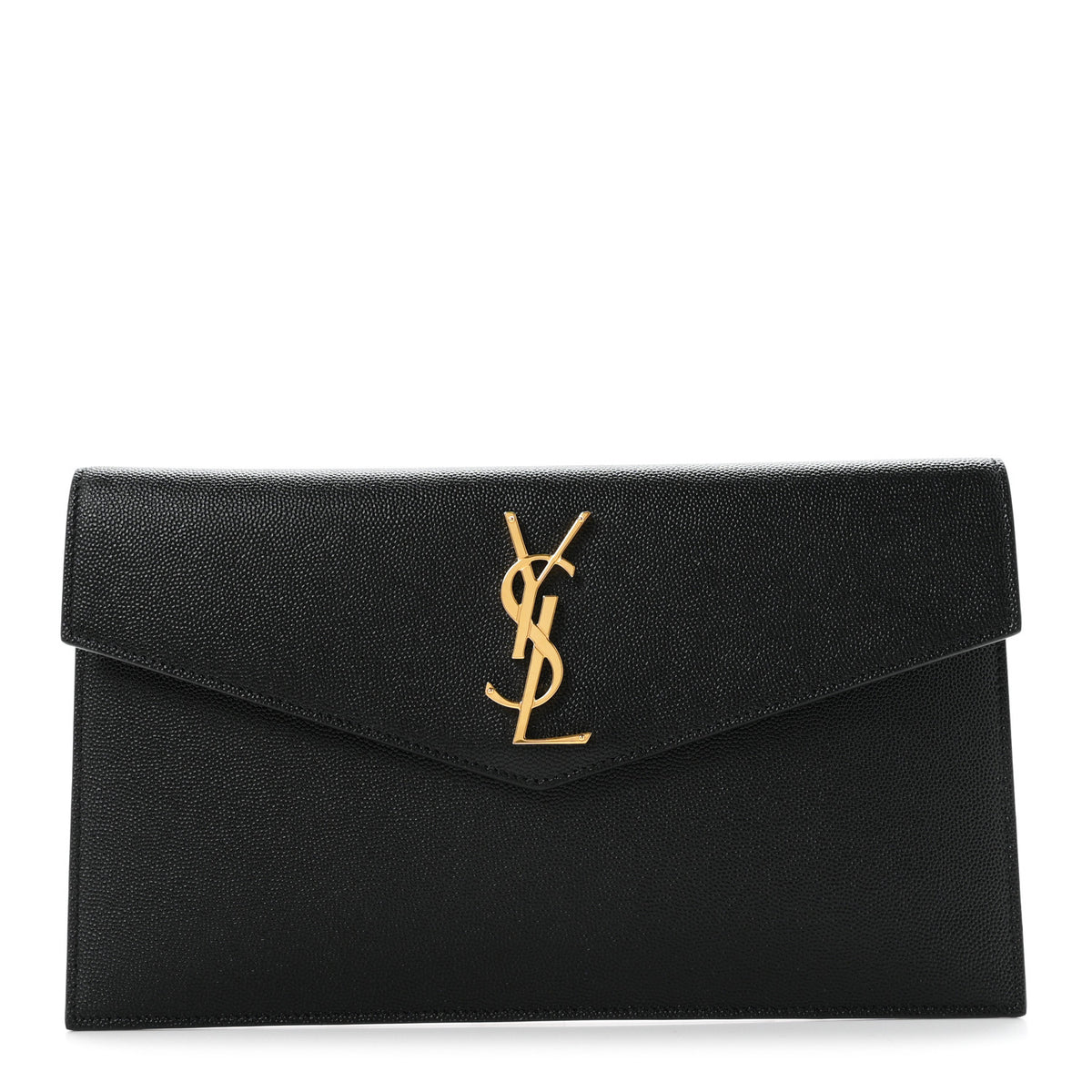 Saint Laurent Grain De Poudre Uptown Pouch Black 1 of 6