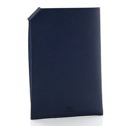 Hermes Epsom Tarmac PM Passport Holder Bleu Saphir 3 of 6