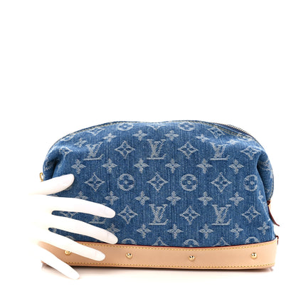 Louis Vuitton Monogram Denim Pochette Cosmetique GM Denim Blue 2 of 9