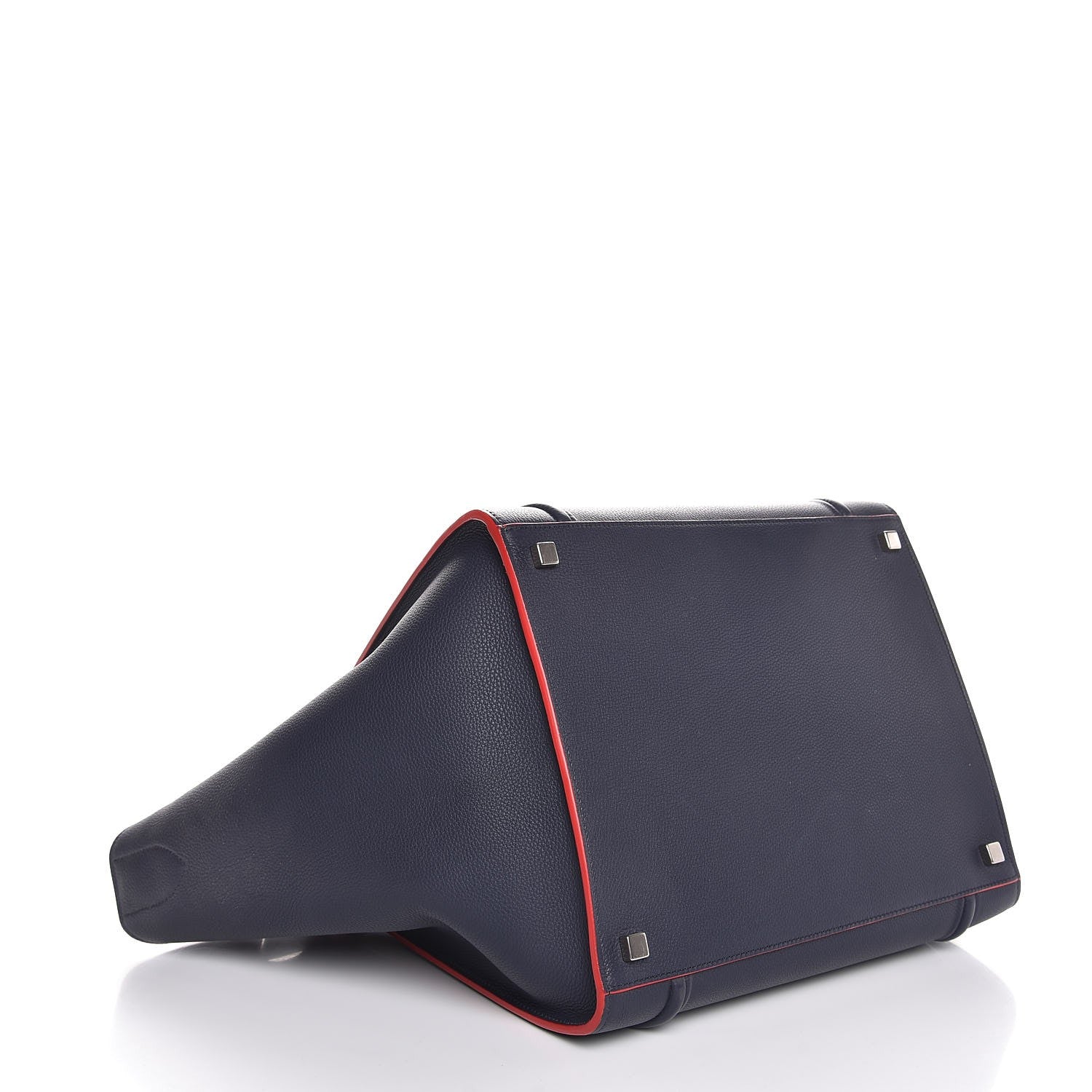 Celine Baby Grained Calfskin Medium Phantom Luggage Navy 4 of 8