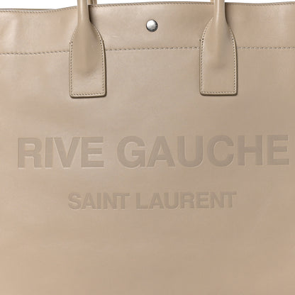 Saint Laurent Vitello Large Rive Gauche Tote Sea Salt 8 of 11