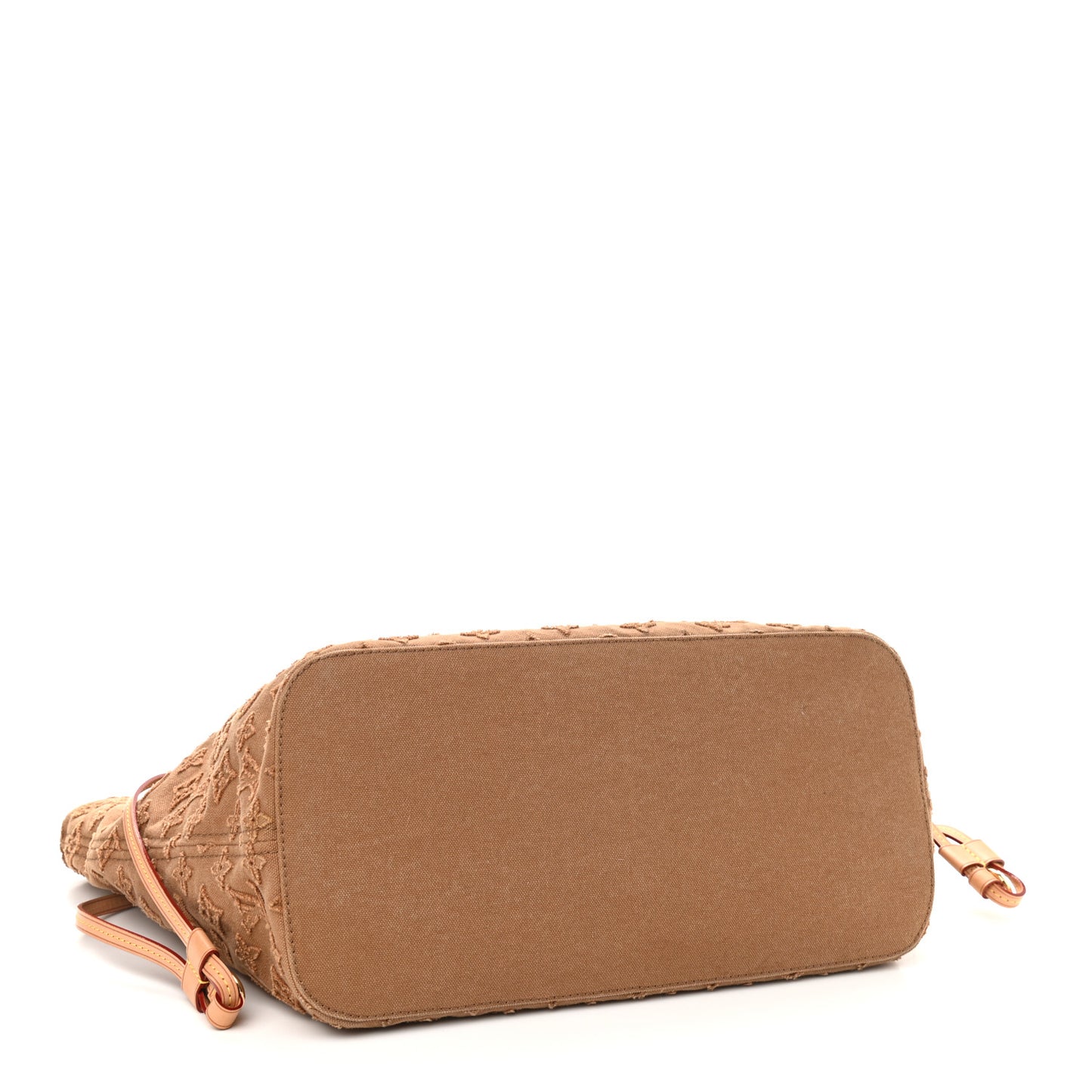 Monogram Denim Neverfull MM Beige