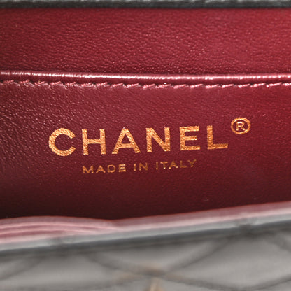 Chanel Lambskin Quilted Crossing Times Mini Flap Black 6 of 10