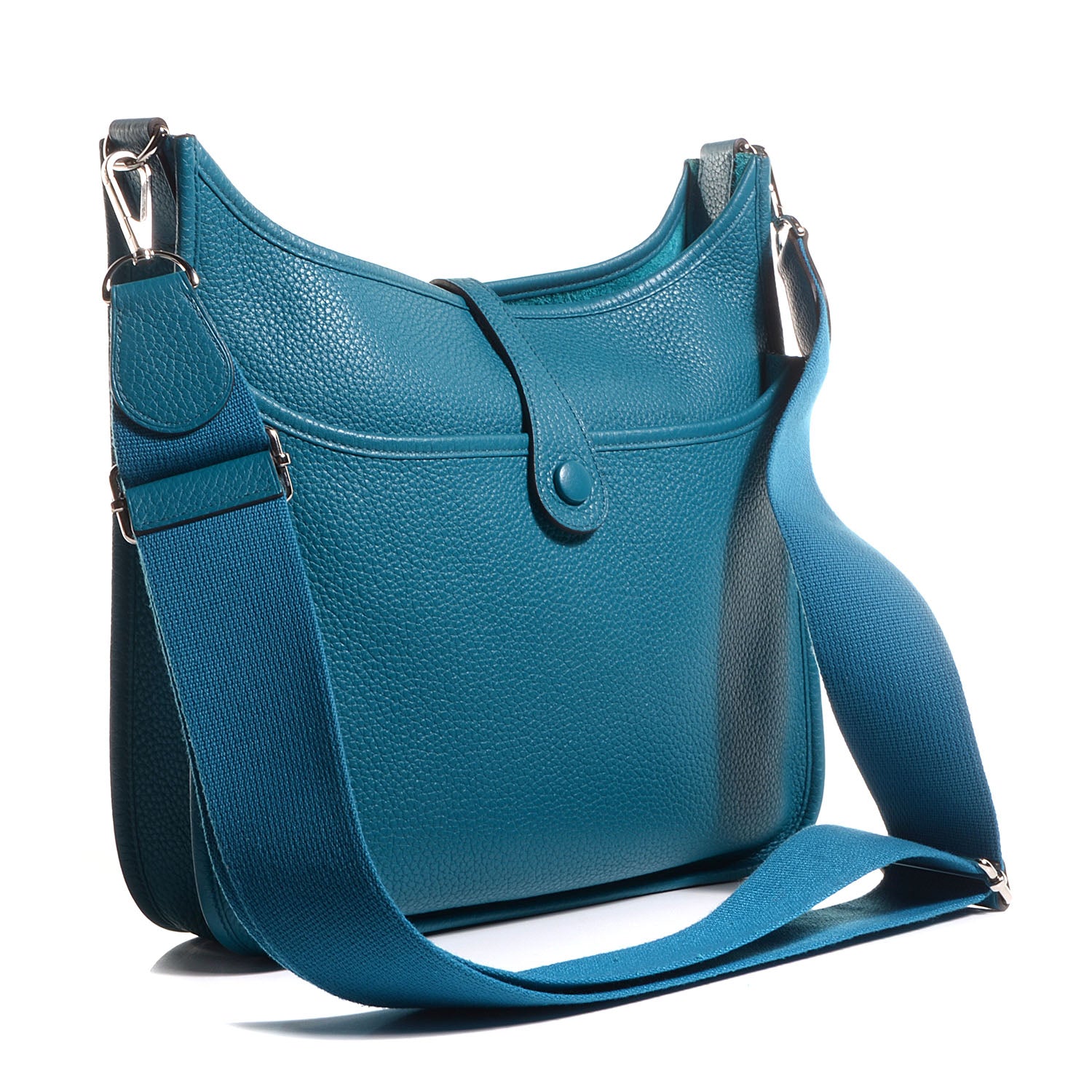 Hermes Taurillon Clemence Evelyne III PM Bleu Izmir 3 of 14