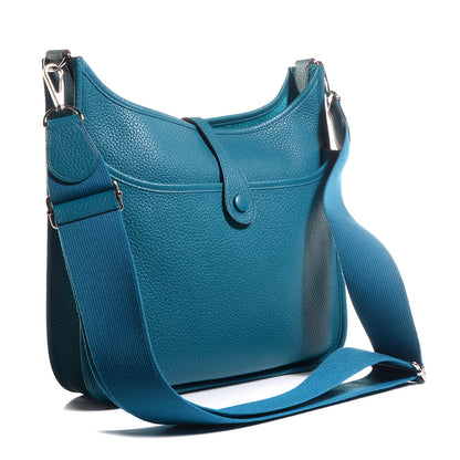 Hermes Taurillon Clemence Evelyne III PM Bleu Izmir 3 of 14