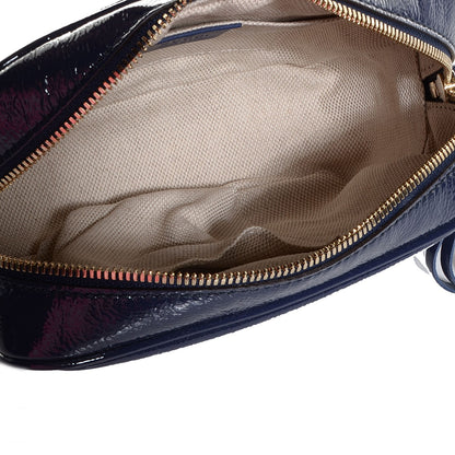 Gucci Vernice Naplack Small Soho Disco Bag Uniform Blue 5 of 9