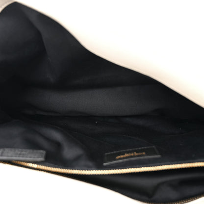 Saint Laurent Grained Lambskin Large Calypso Blanc Vintage 5 of 10