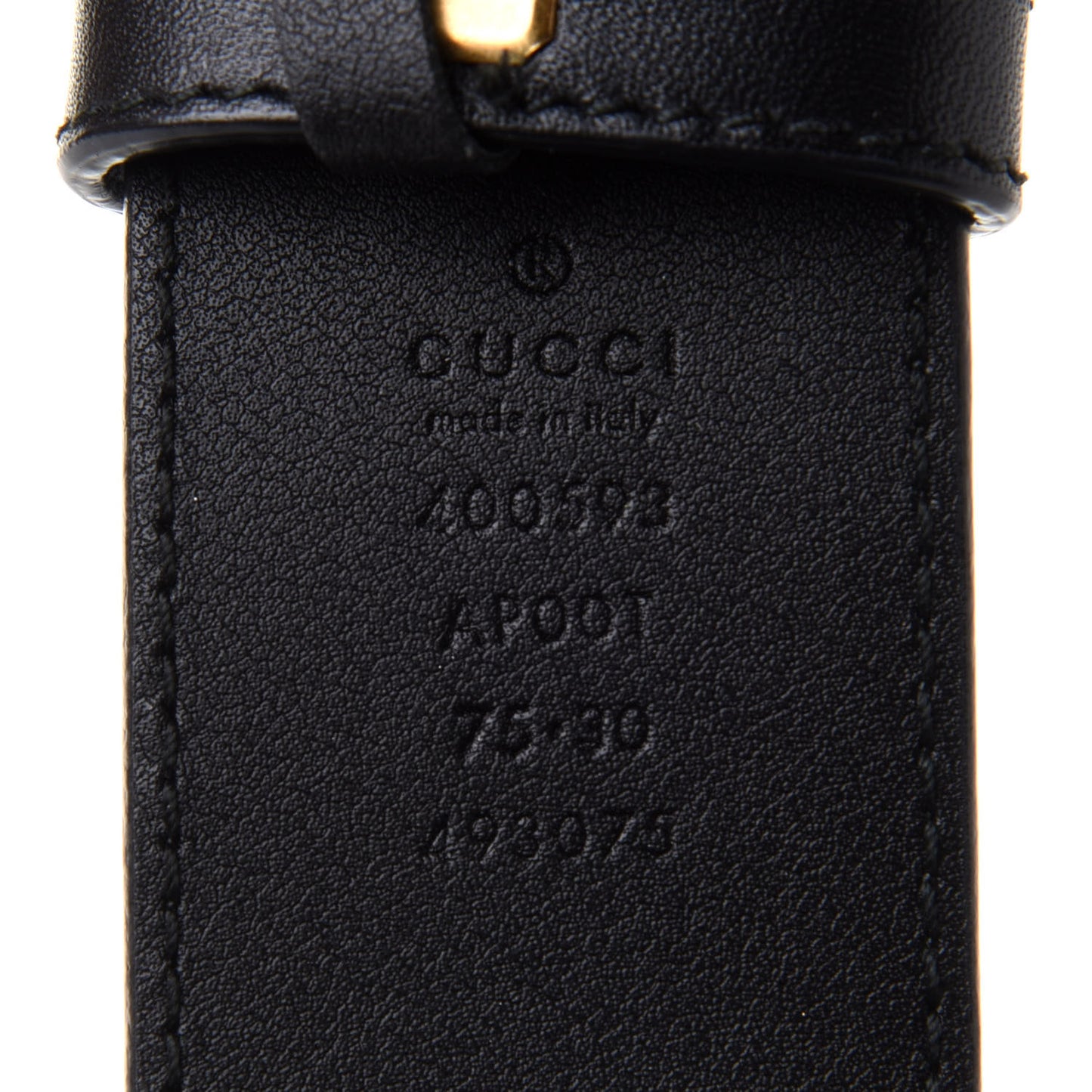 Calfskin Double G 40mm Belt 75 30 Black