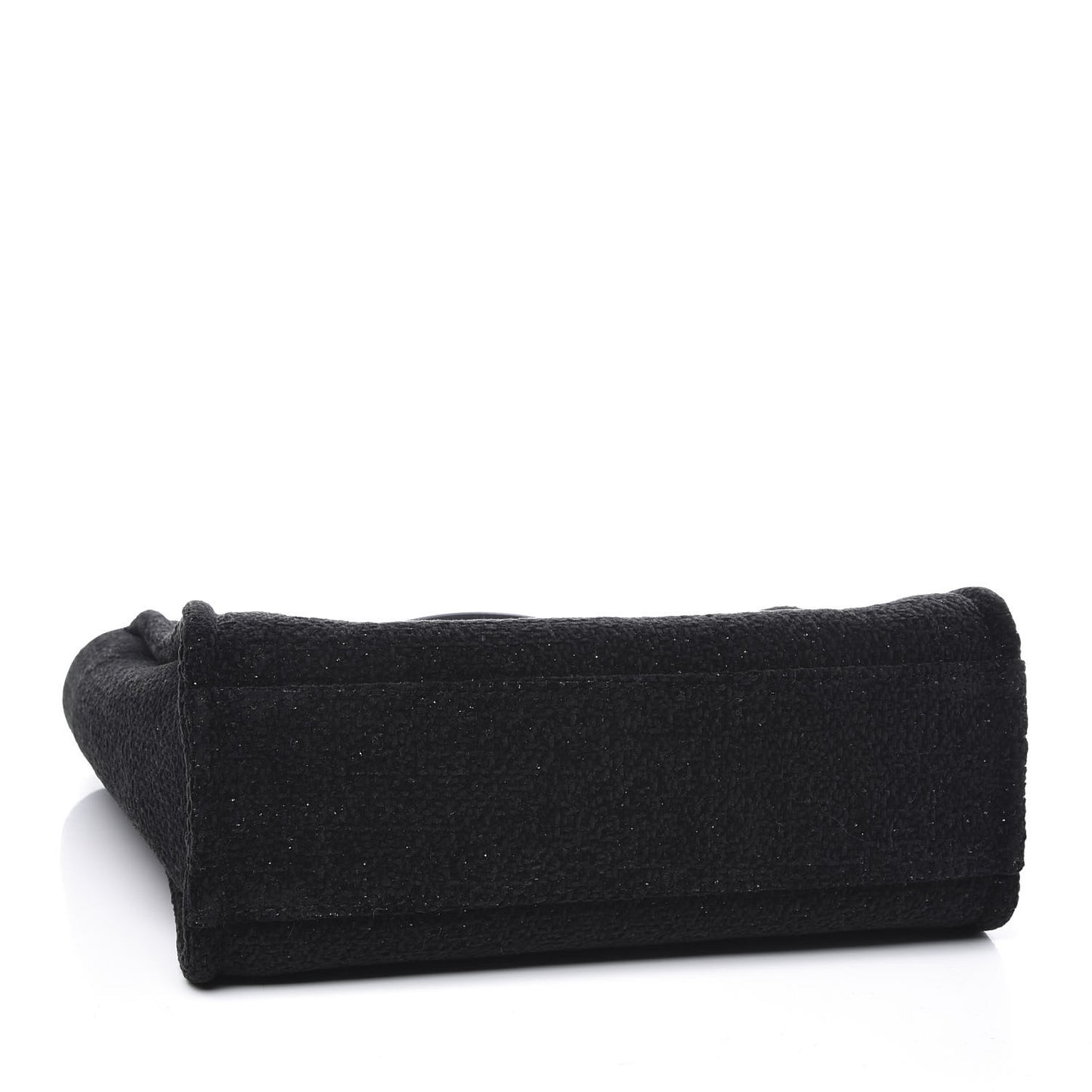 Lurex Boucle Mini Deauville Tote Black