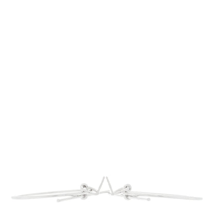 Hermes Sterling Silver MM Loop Earrings 3 of 6