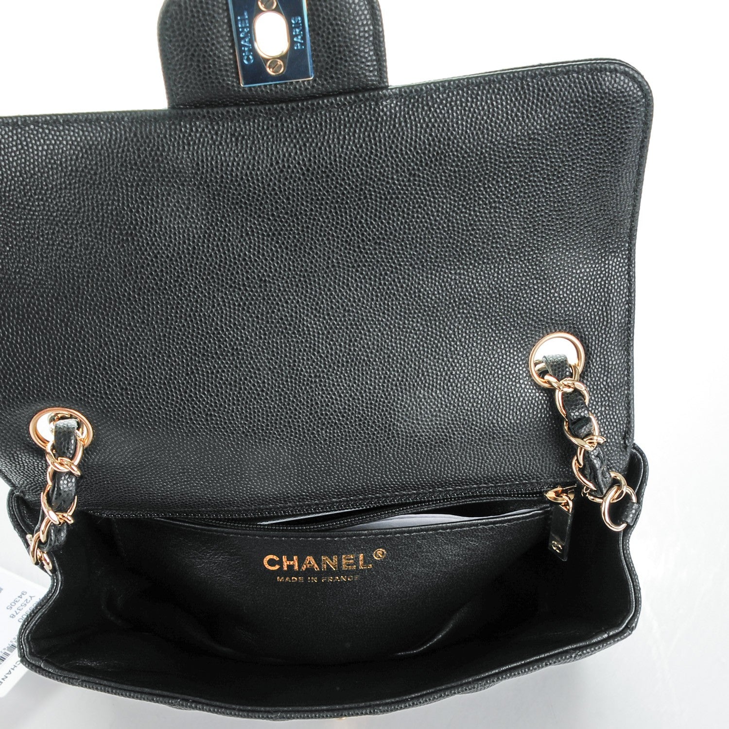 Chanel Caviar Quilted Mini Rectangular Flap Black 6 of 7