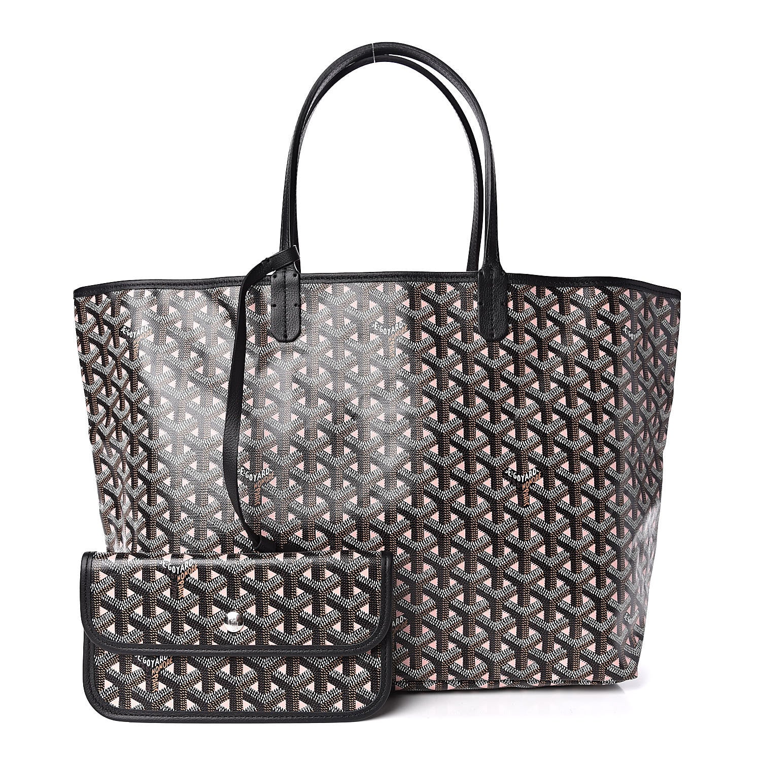 Goyard Goyardine Saint Louis Claire Voie PM Black Pink 1 of 11