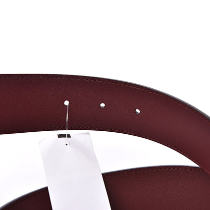 Gucci Calfskin Crystal Double G 40mm Belt 80 32 Vintage Bordeaux 4 of 4