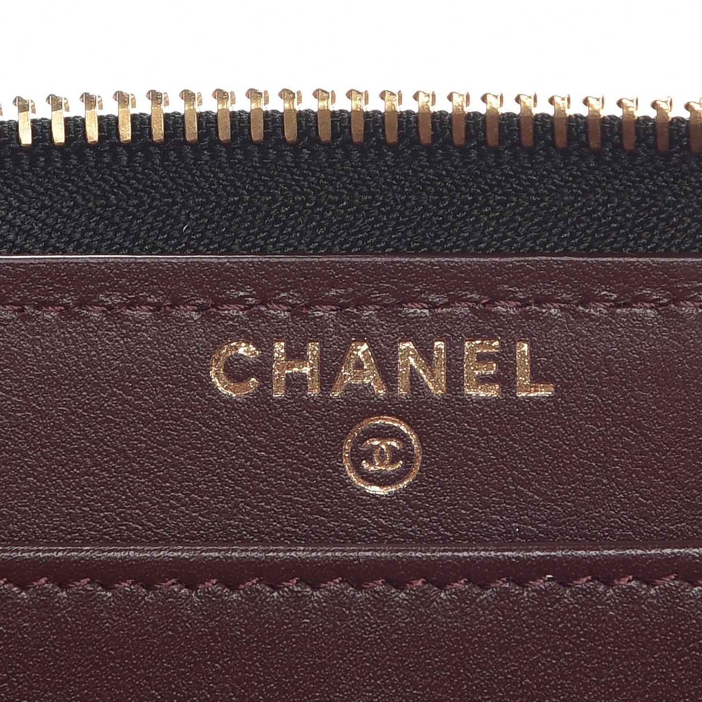 Caviar Quilted Large Gusset Zip Around Wallet Black