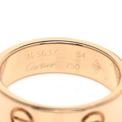 Cartier 18K Yellow Gold 5.5mm LOVE Ring 54 6.75 4 of 4