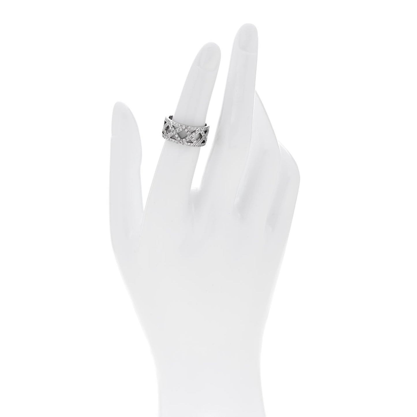 Platinum Diamond Legacy Celebration Braided Band Ring 50 5.25