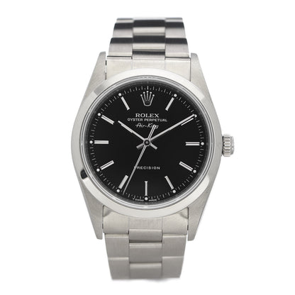 Rolex Stainless Steel 34mm Air-King Oyster Perpetual Precision Watch Black 14000 1 of 6