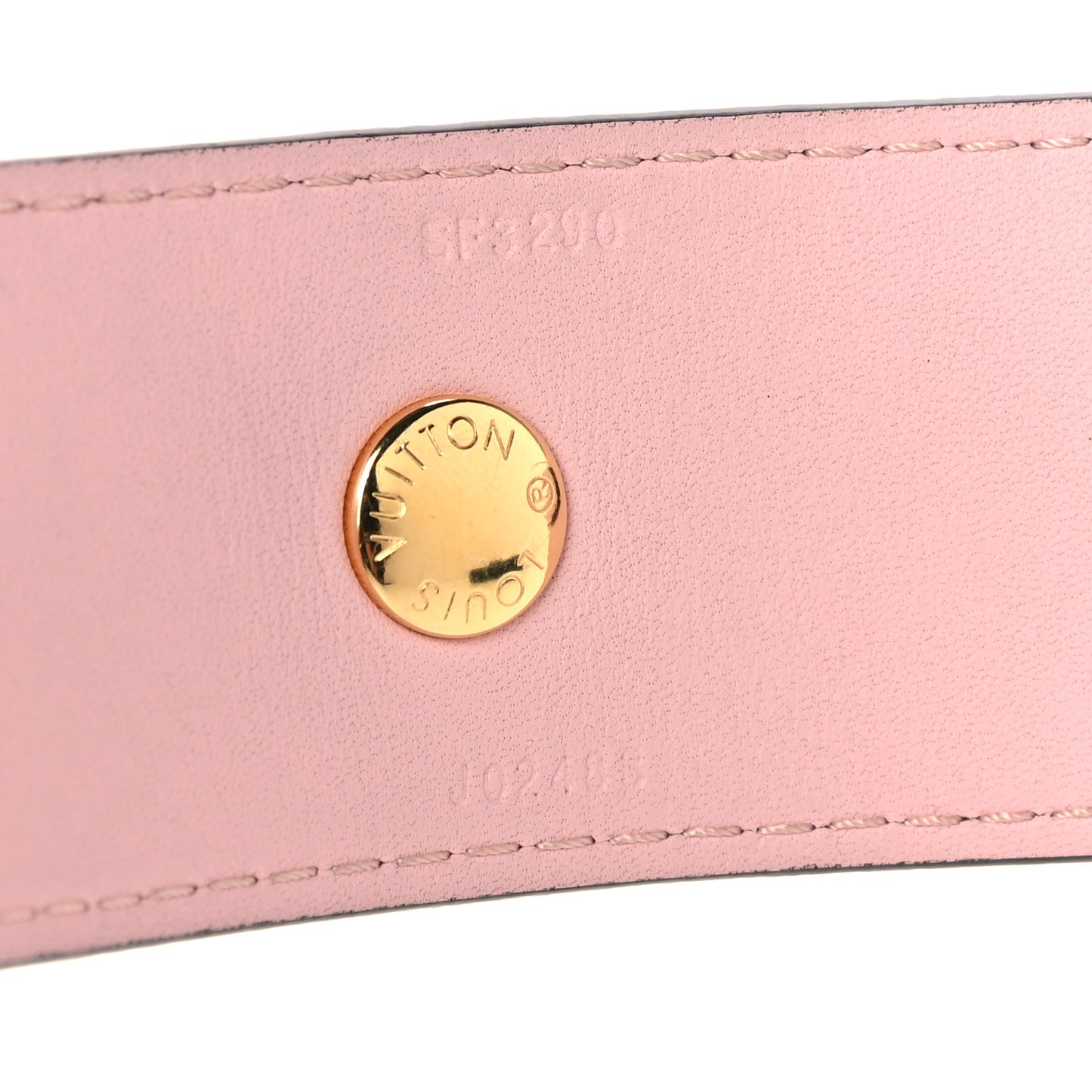 Monogram Adjustable Bandouliere Shoulder Strap Rose Ballerine
