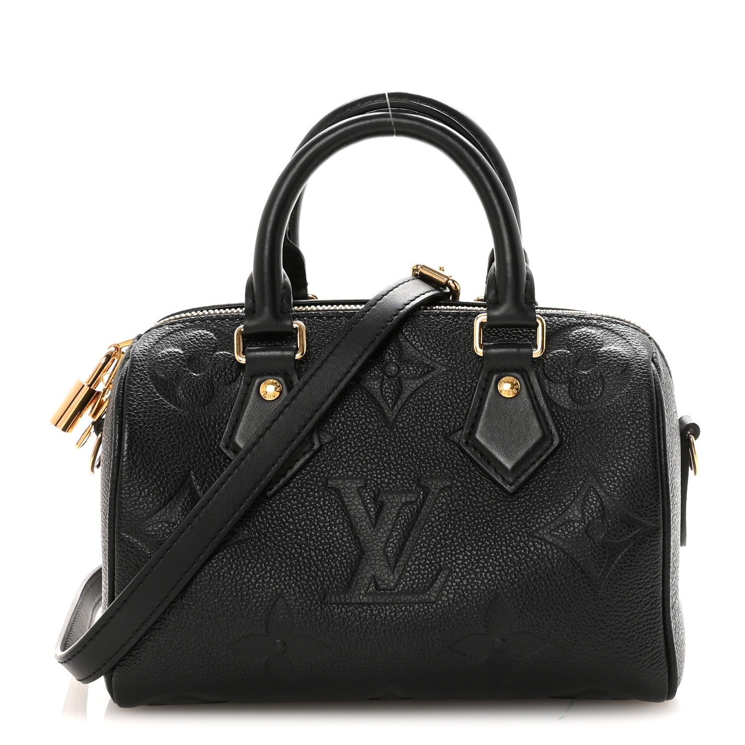 Louis Vuitton Empreinte Monogram Giant Speedy Bandouliere 20 Black 1 of 9