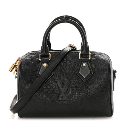 Louis Vuitton Empreinte Monogram Giant Speedy Bandouliere 20 Black 1 of 9