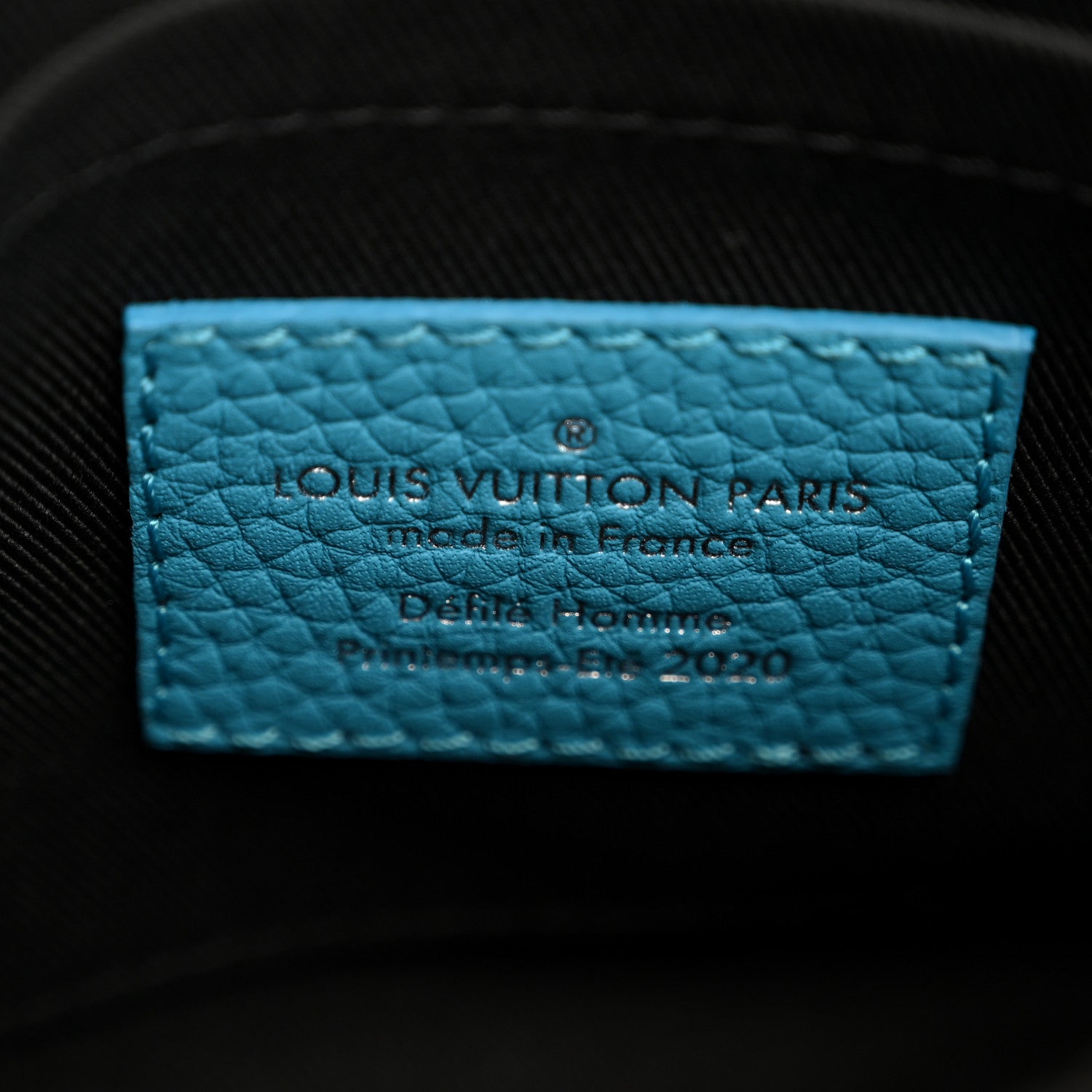 Louis Vuitton Taurillon Monogram Triangle Messenger Turquoise 6 of 12