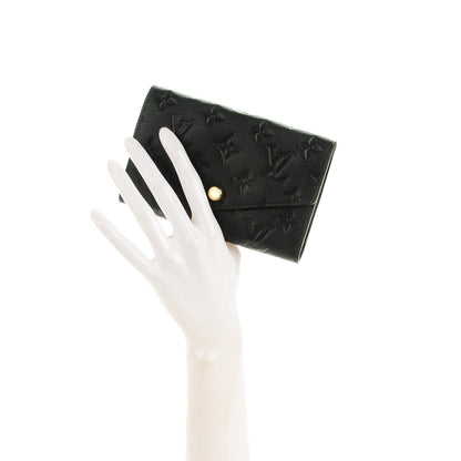 Louis Vuitton Empreinte Compact Curieuse Wallet Black 2 of 7