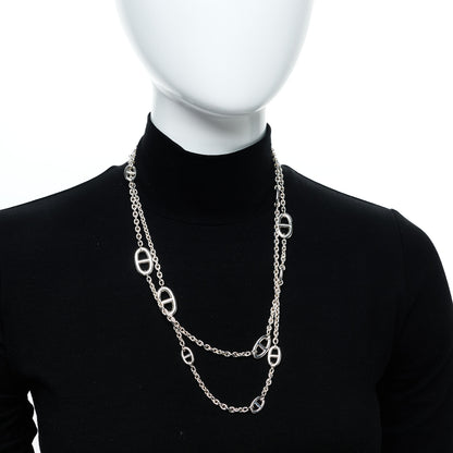 Hermes Sterling Silver Farandole Necklace 160 2 of 6