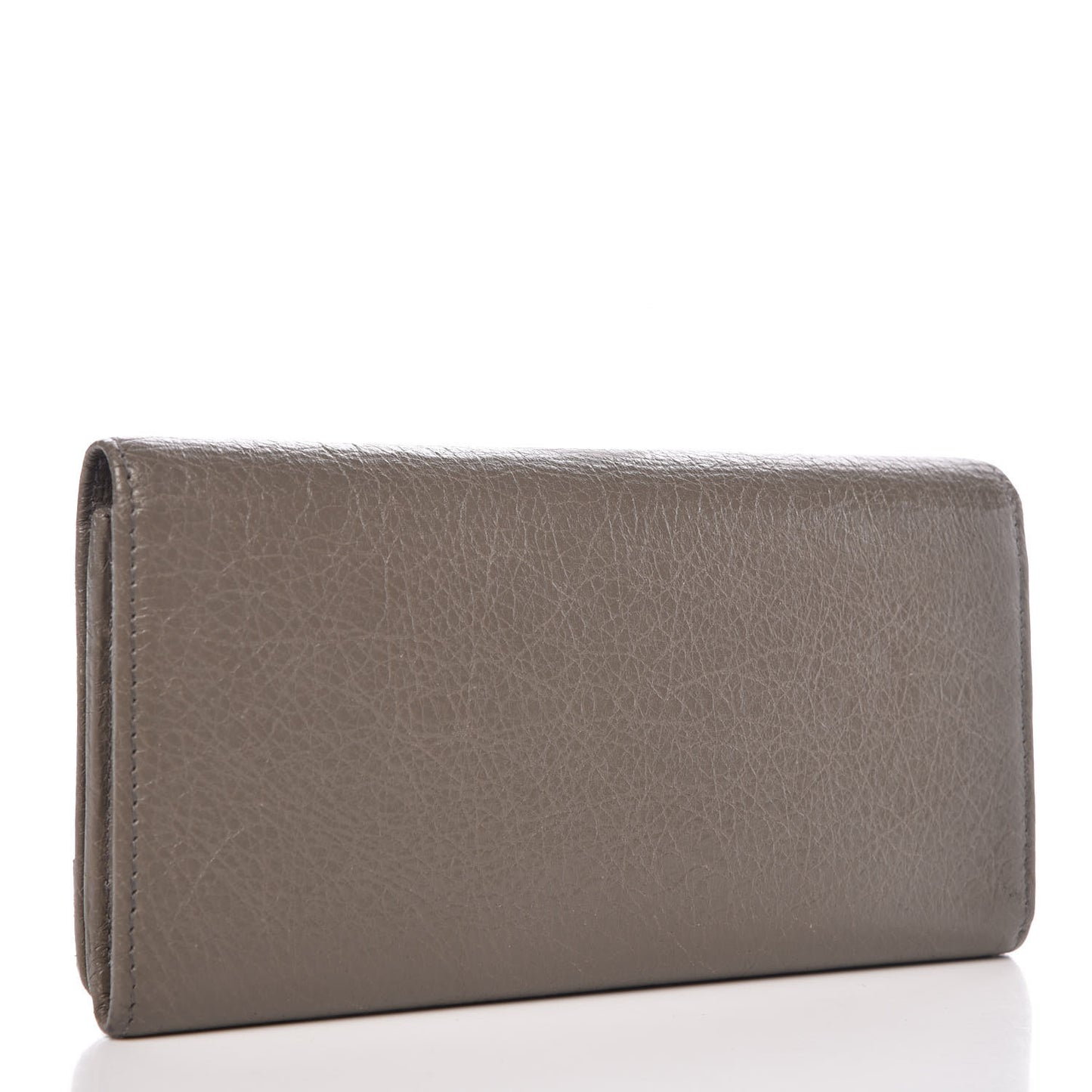 Agneau Classic Hardware Money Wallet Beige Liege