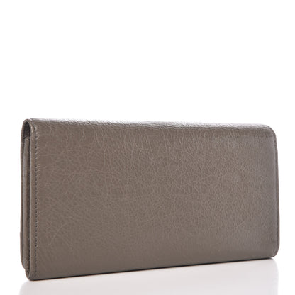 Balenciaga Agneau Classic Hardware Money Wallet Beige Liege 3 of 8