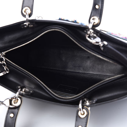 Christian Dior Smooth Calfskin Large Lucky Badges Lady Dior Black 6 of 10