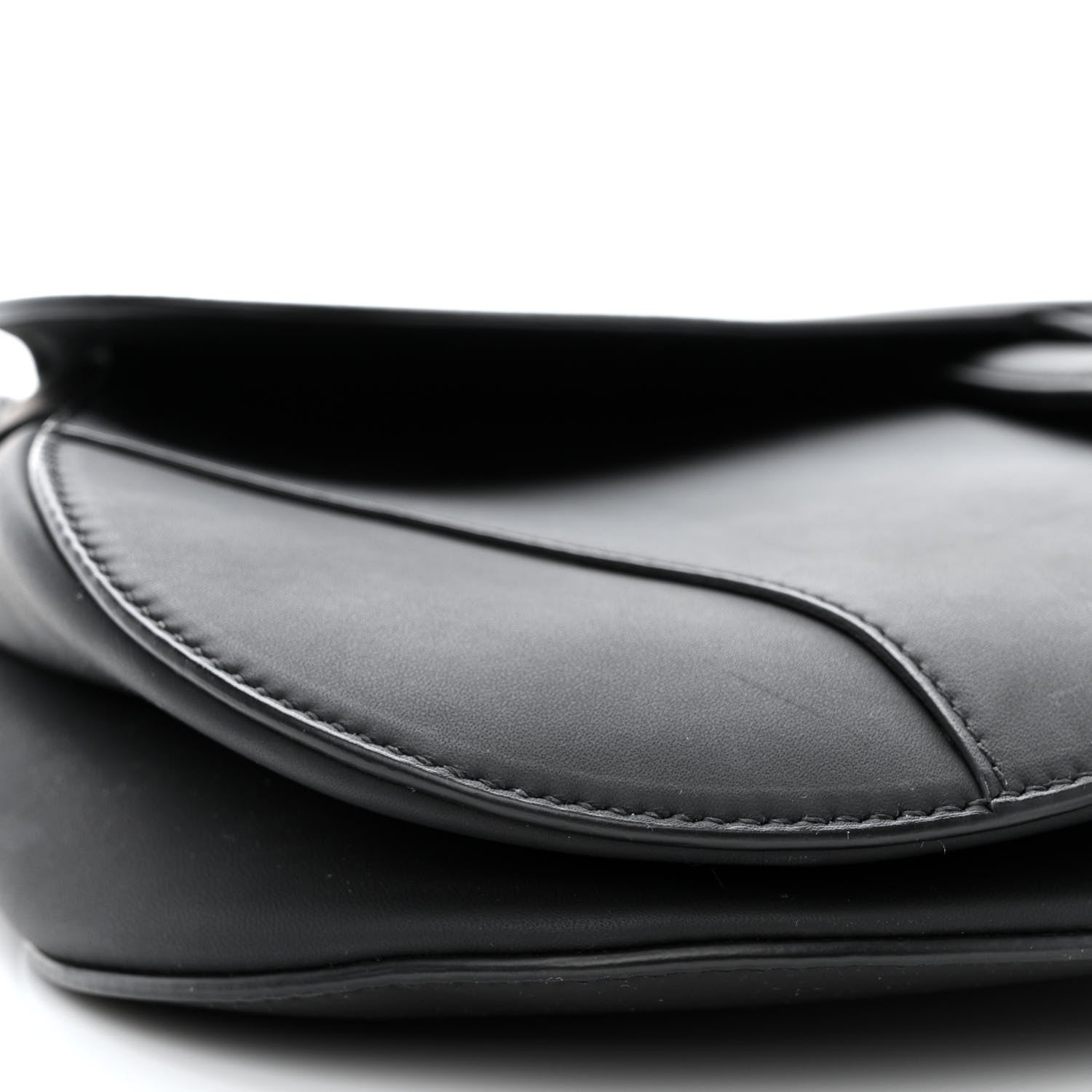 Christian Dior Ultra Matte Calfskin Saddle Bag Black 9 of 12