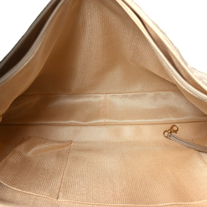 Chanel Metallic Calfskin Quilted XXL Travel Flap Bag Gold 7 of 10