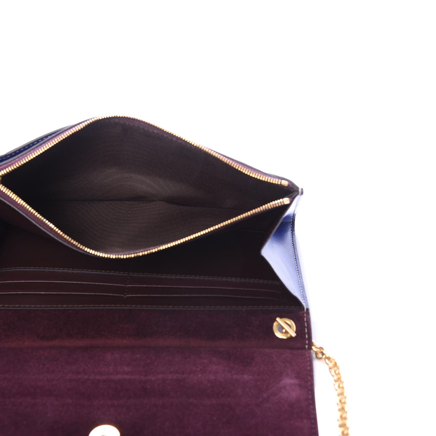 Smooth Calfskin Amberley Convertible Clutch Cobalt Blue
