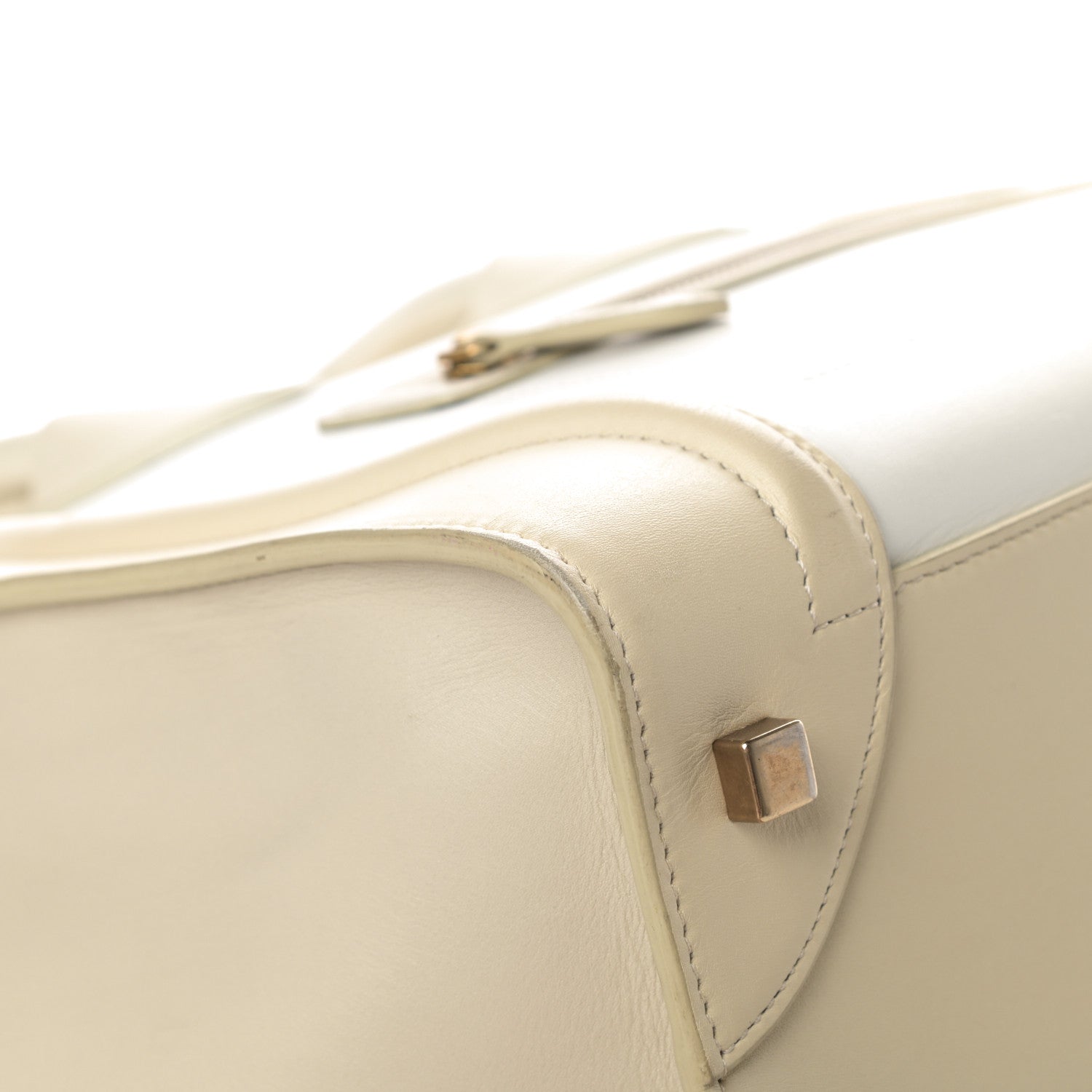 Celine Smooth Calfskin Mini Tri-Color Luggage White 9 of 17