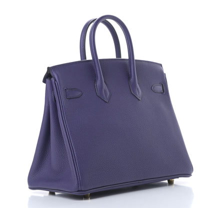 Hermes Togo Birkin 25 Bleu Encre 3 of 11
