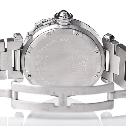 Cartier Stainless Steel 35mm Pasha C Big Date Automatic Watch Black 6 of 7