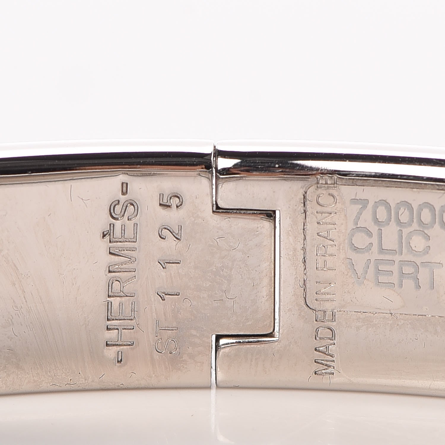 Hermes Enamel Narrow Clic Clac H Bracelet GM Vert Sapin 4 of 5