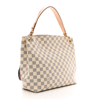 Louis Vuitton Damier Azur Graceful PM Rose Ballerine 3 of 11