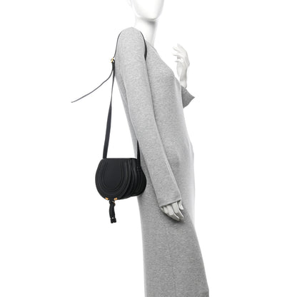 Chloe Calfskin Mini Marcie Round Crossbody Bag Black 2 of 11
