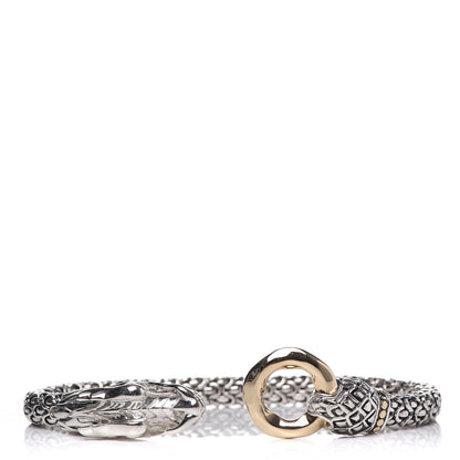 John Hardy Sterling Silver 18K Yellow Gold 6mm Naga Dragon Bracelet 6 of 6