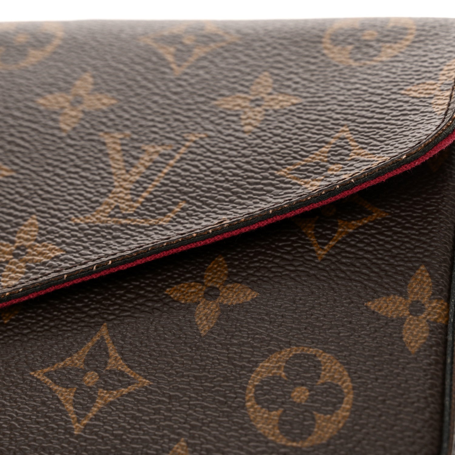 Louis Vuitton Monogram Pochette Felicie Chain Wallet Fuchsia 11 of 12