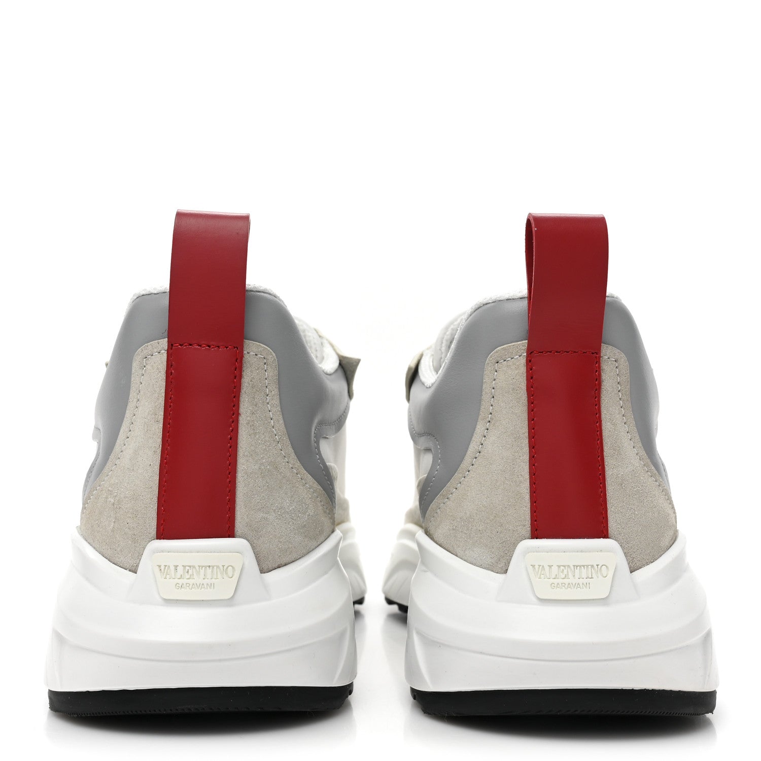 Valentino Garavani Calfskin Split Shegoes Sneakers 39 Ghiaccio White 4 of 9