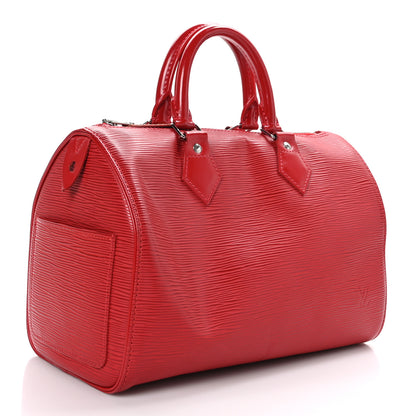 Louis Vuitton Epi Speedy 25 Rouge 3 of 10